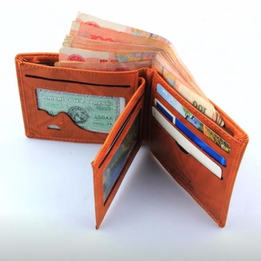 Men’s Leaf Pattern Wallet - Picture 3 of 10